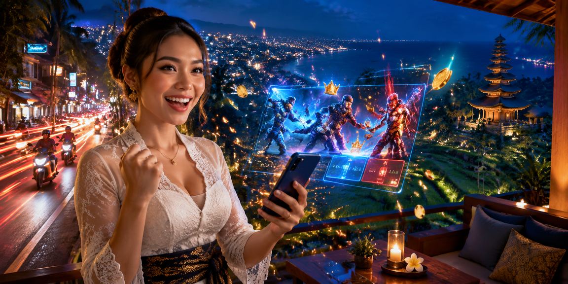 Taruhan esports dengan pencahayaan neon warna-warni suasana kompetitif